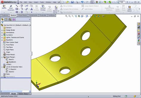 solidworks bend non sheet metal part|solidworks sheet metal round bend.